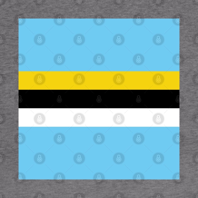 St Lucia Color Block - Blue Yellow Black White by IslandConcepts